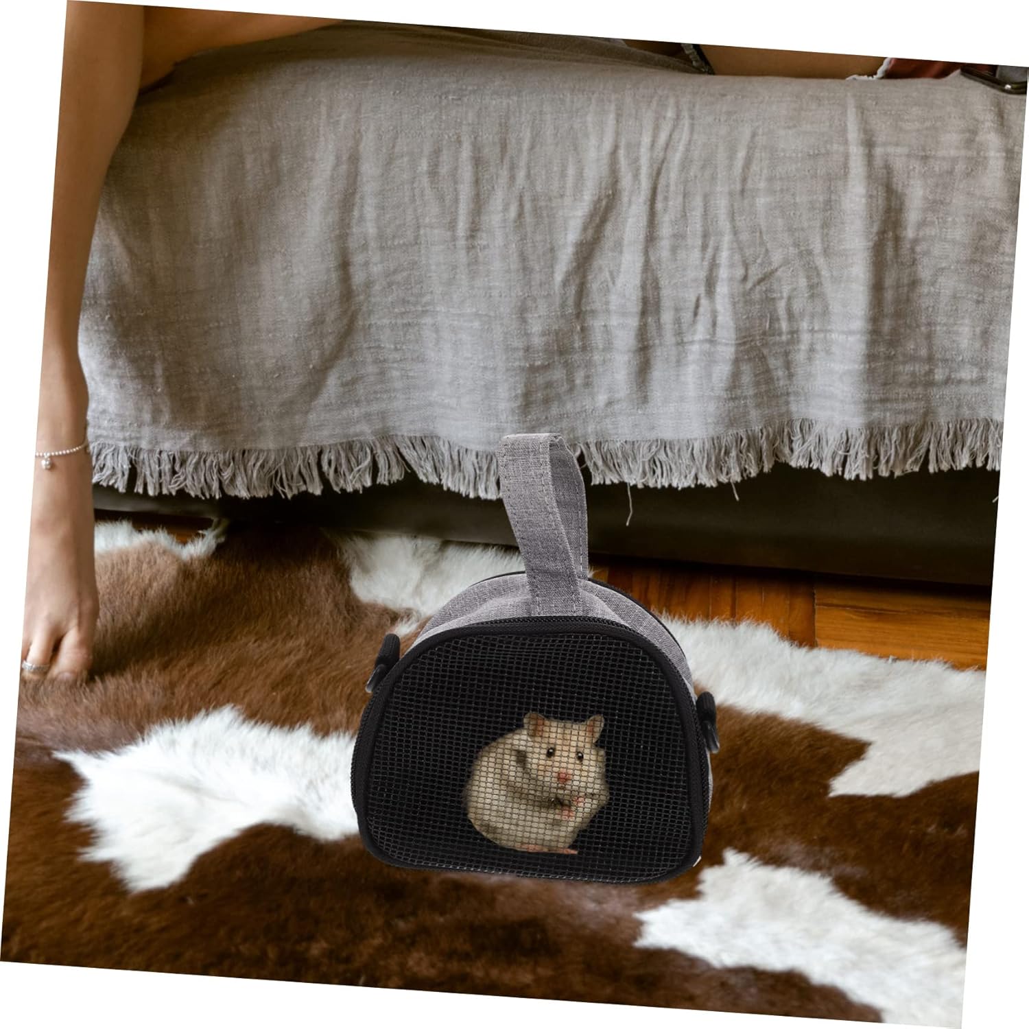 Kisangel 4pcs Breathable Hamster Carrier Oxford Cloth Rat Carrier Shoulder Strap for Travel