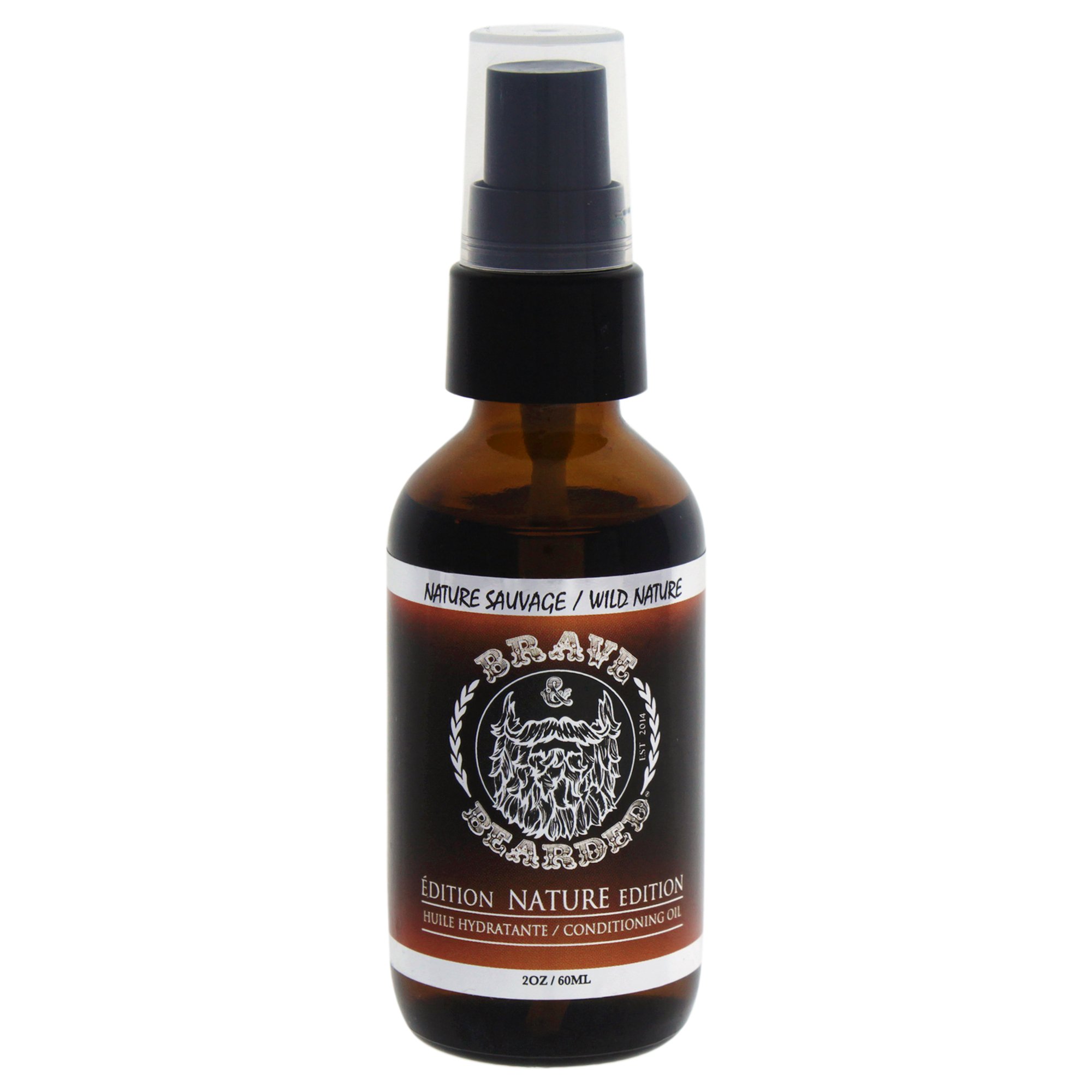 Brave & BeardedBeard Oil for Men, Wild Nature, 2 Ounce