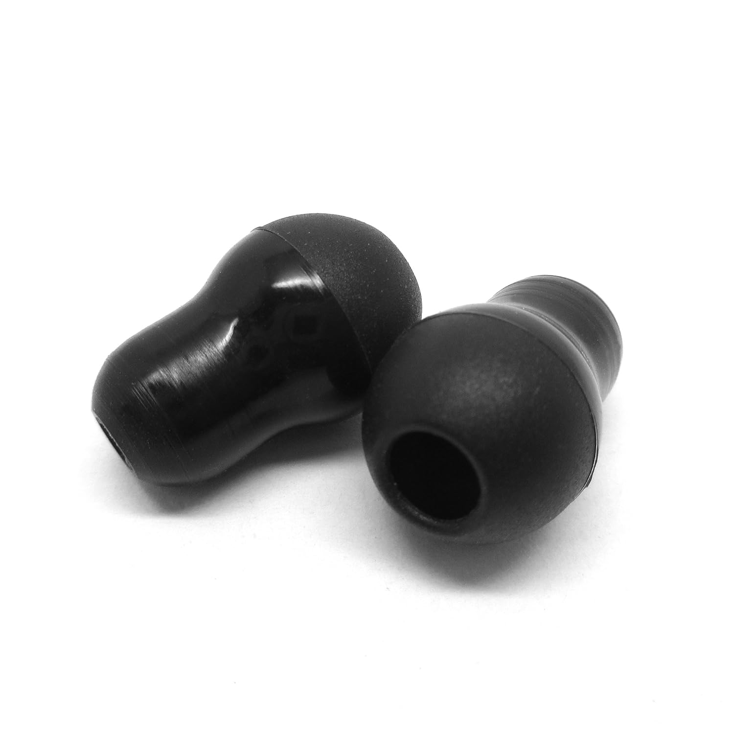 LUFOX 2 Pair Black Color Silicone Ear Tips Earbud