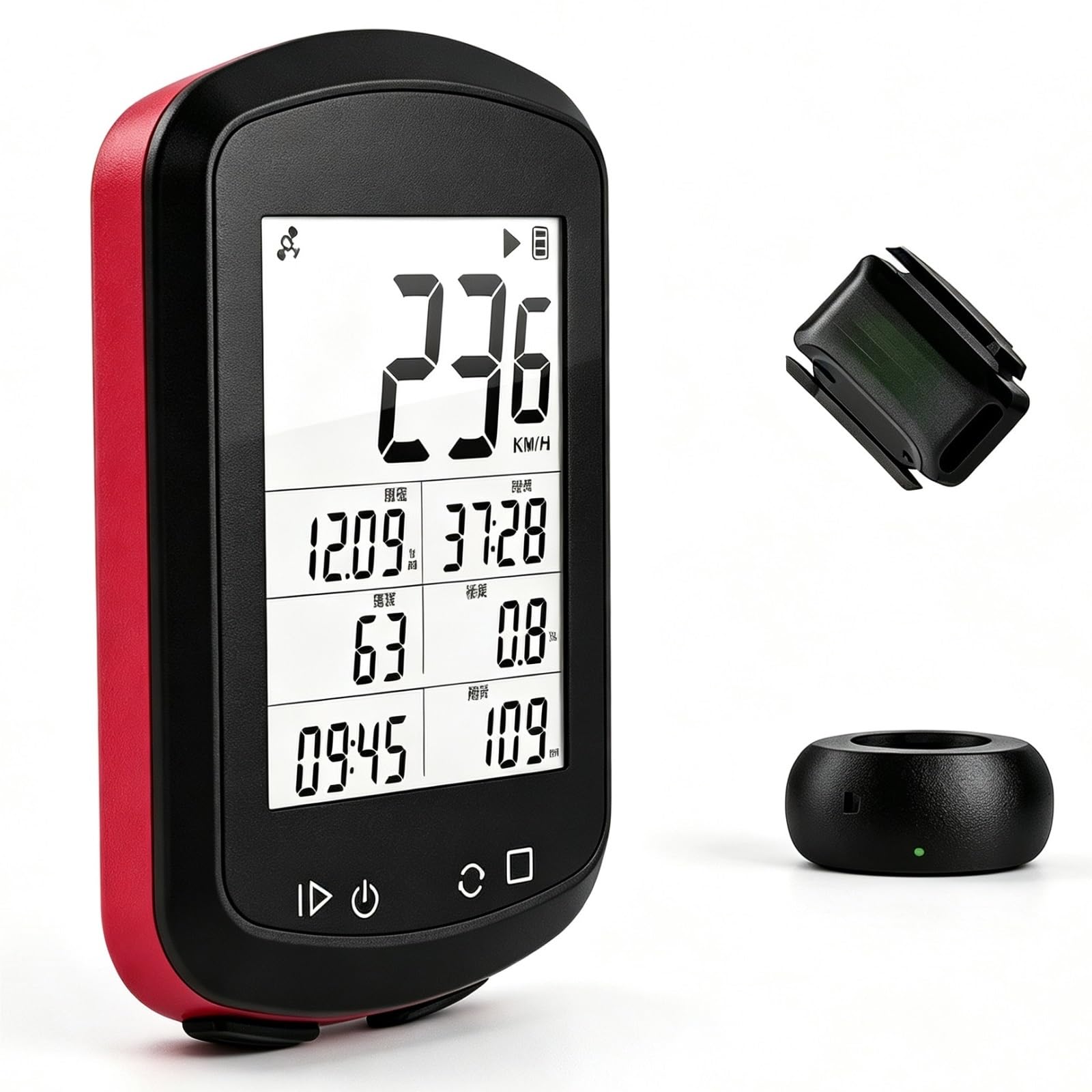 Compteur de vélo GPS étanche IPX7 BB18, compteur de vitesse sans fil, odomètre for vtt et vélo de route