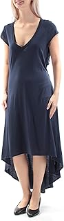 High-Low Cutout T-Shirt Dress Womens Small Blue