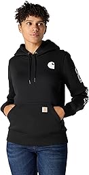Carhartt Womens Relaxed Fit Midweight Logo Sleeve Graphic Sweatshirt