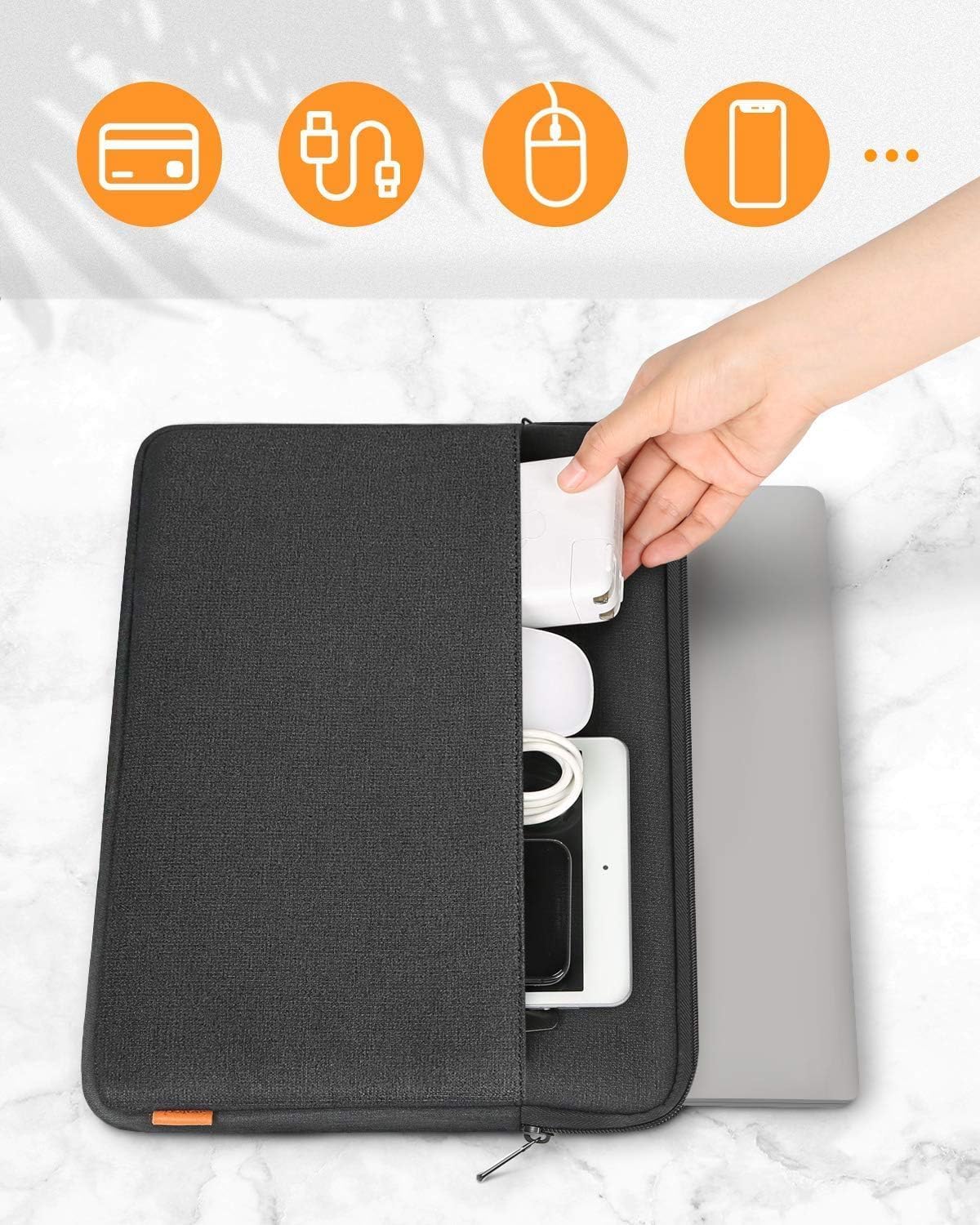 Inateck Custodia per Laptop Compatibile con 15,6 Pollici Notebook