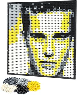 Amalia Personalized Mosaic Portrait Custom Building Kit Pixel Great Wall Art Decoration Customized Your Own Photo Picture-Memory(L/15.1"x15.1")