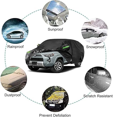 Miniatura 6 de Cubierta de automóvil 4Runner 1984-2022, impermeable, impermeable, impermeable, resistente al viento, protección para todo tipo de clima, cobertura