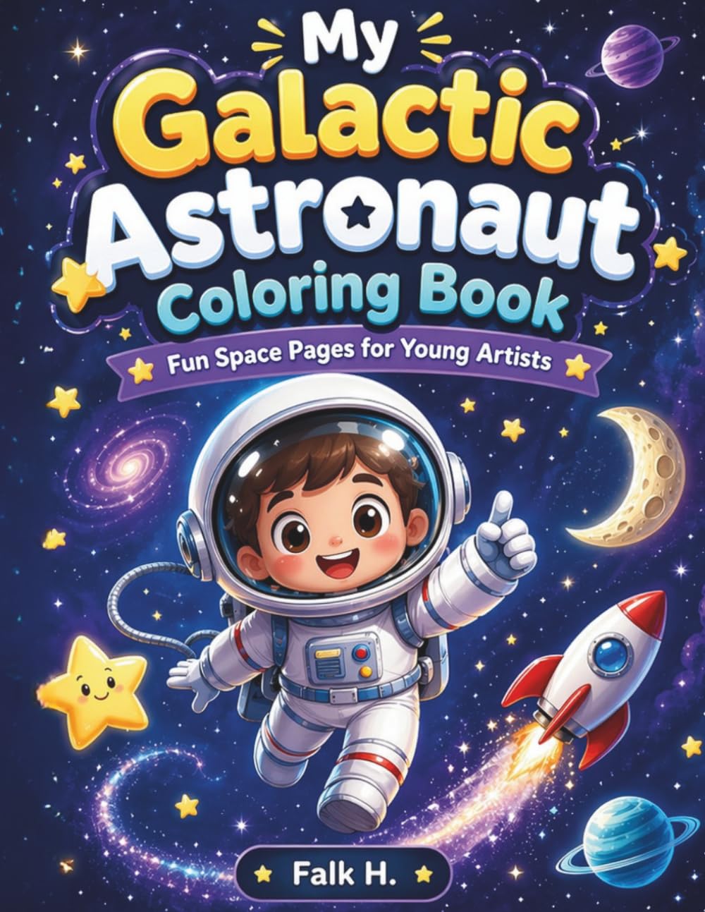 My Galactic Astronaut Coloring Book: Fun Space Pages for Young Artists