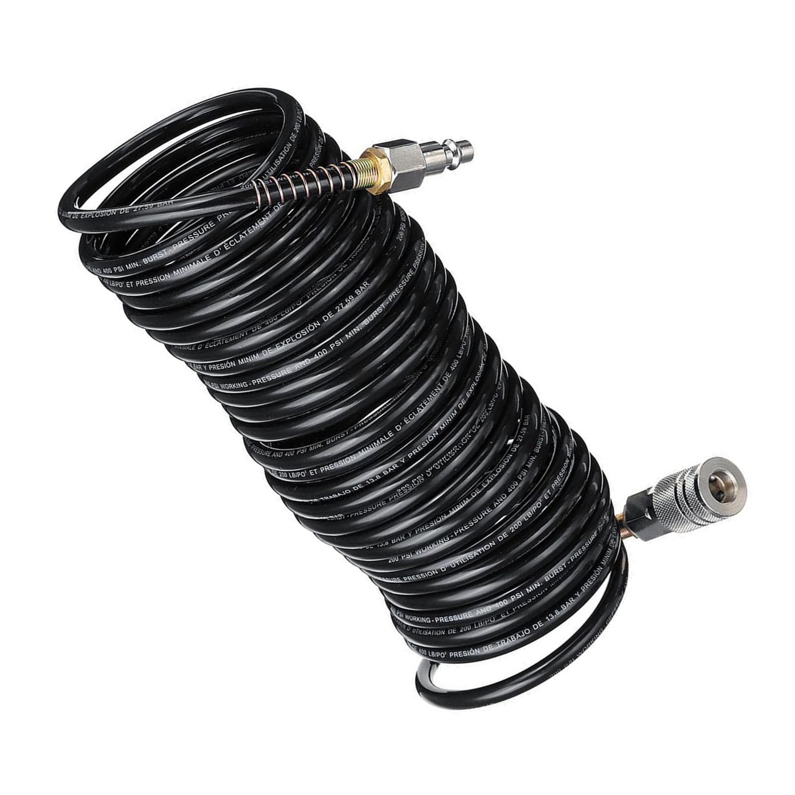 5m Air Hose Polyurethane Air Hose Retracting 5m Length for Flexibility & Durability in Extreme Temperatures Bend Limiters