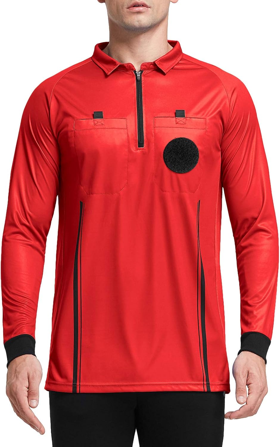 FitsT4 Men's Pro Soccer Referee Jersey Long Sleeve Ref Shirt : Sports & Outdoors