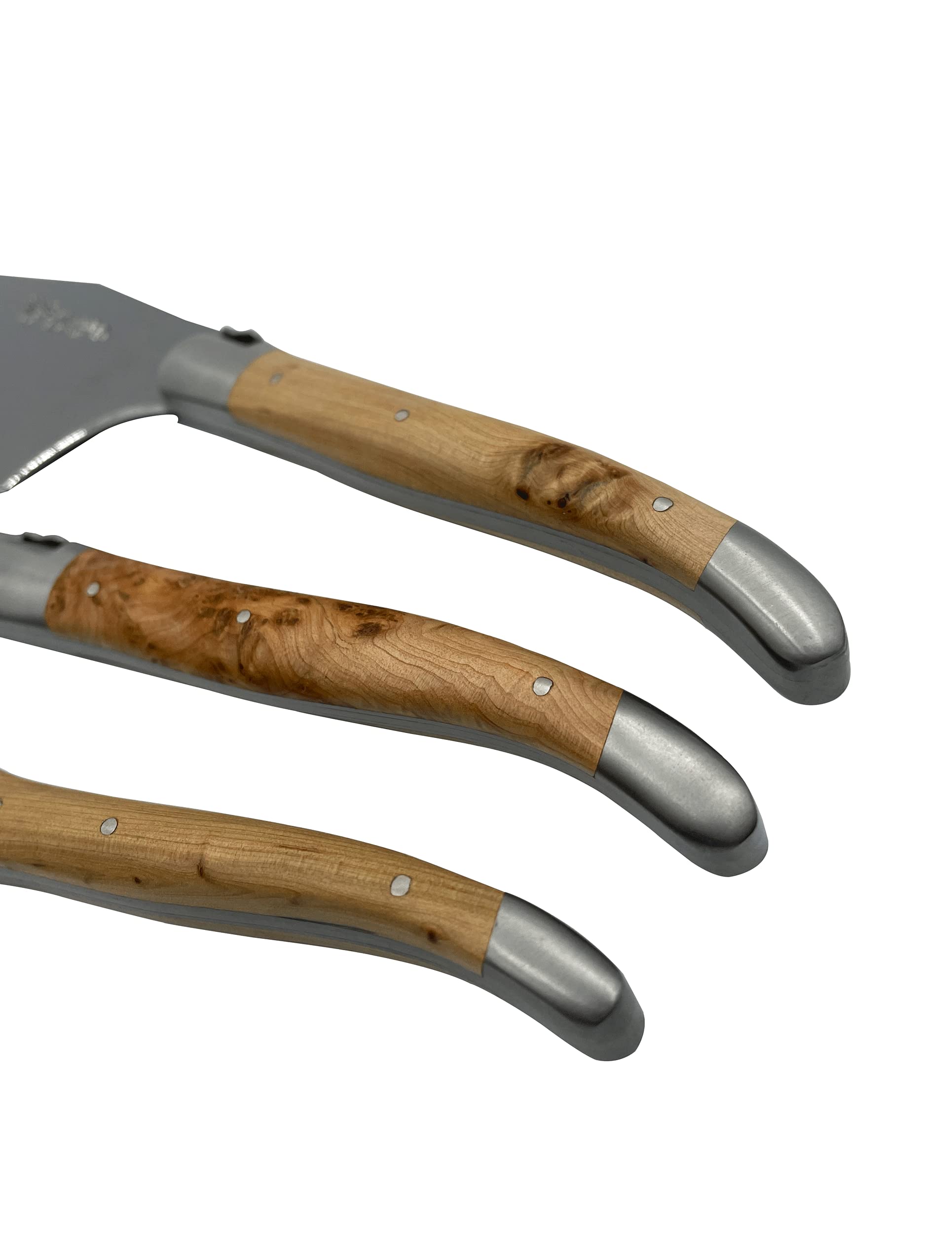 Amazon | Laguiole en Aubrac 豪華 完全鍛造 チーズナイフ3点セット 