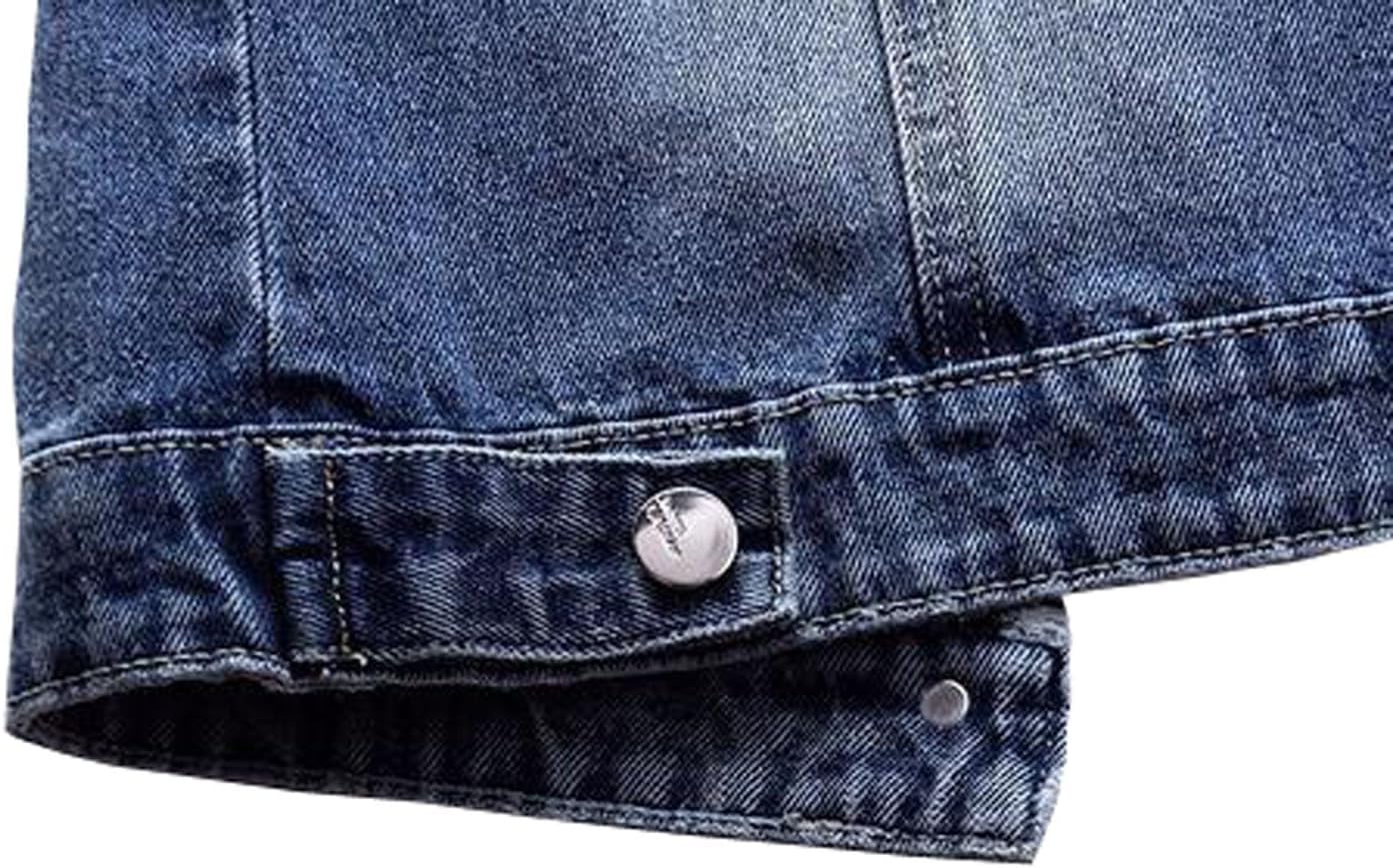 Womens Denim Vest Beading Pearls waistcoat ripped sleeveless jacket Coat - Image 7