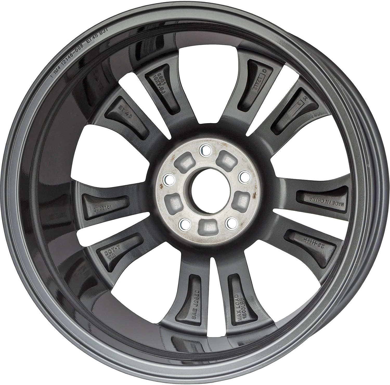 New 18x7.5" 18 Inch Machined and Grey Aluminum Alloy Wheel Rim Fits Honda CRV 2020 2021 2022 | ALY63161U30N