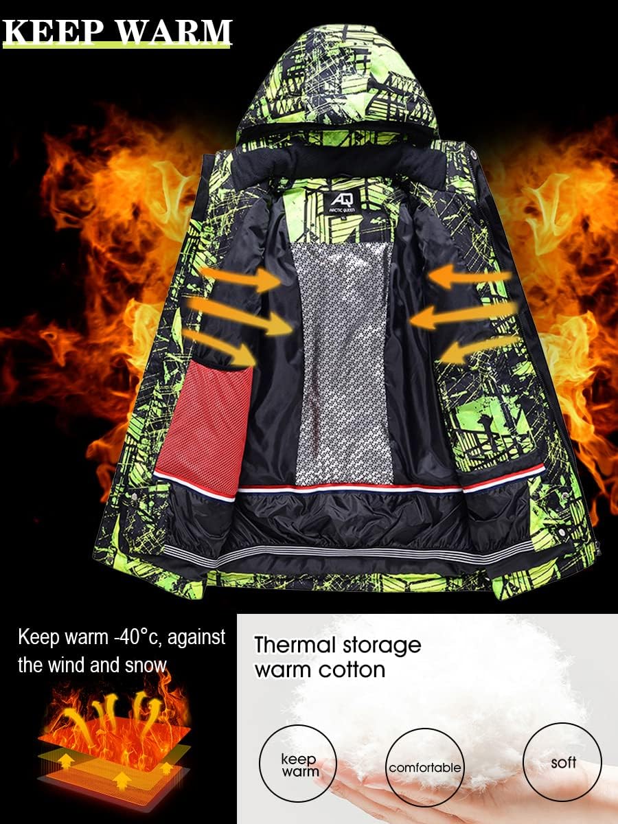 WOWULOVELY Men's Winter Snowsuit Waterproof Windproof Mountain Jacket and Pant Sets Insulated Snowboarding Skisuit - Image 6