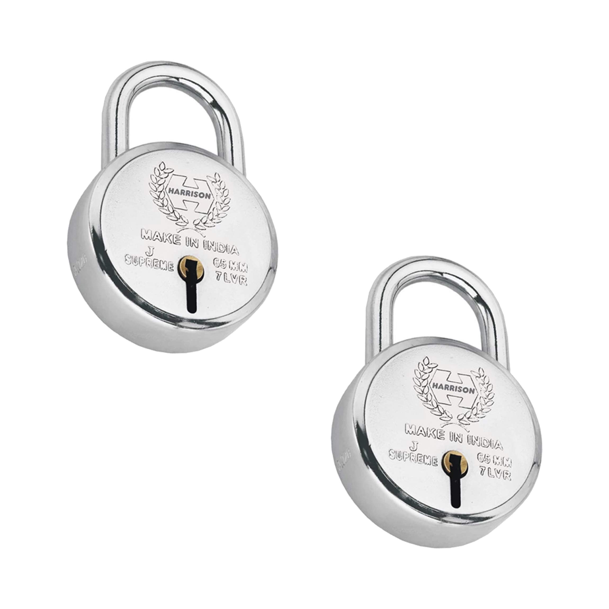 Harrison 672 J Supreme Round 65mm BCP Padlock with 6 Lever (Pack of 2), Silver (B08S7Q84QR) Amazon Price History, Amazon Price Tracker
