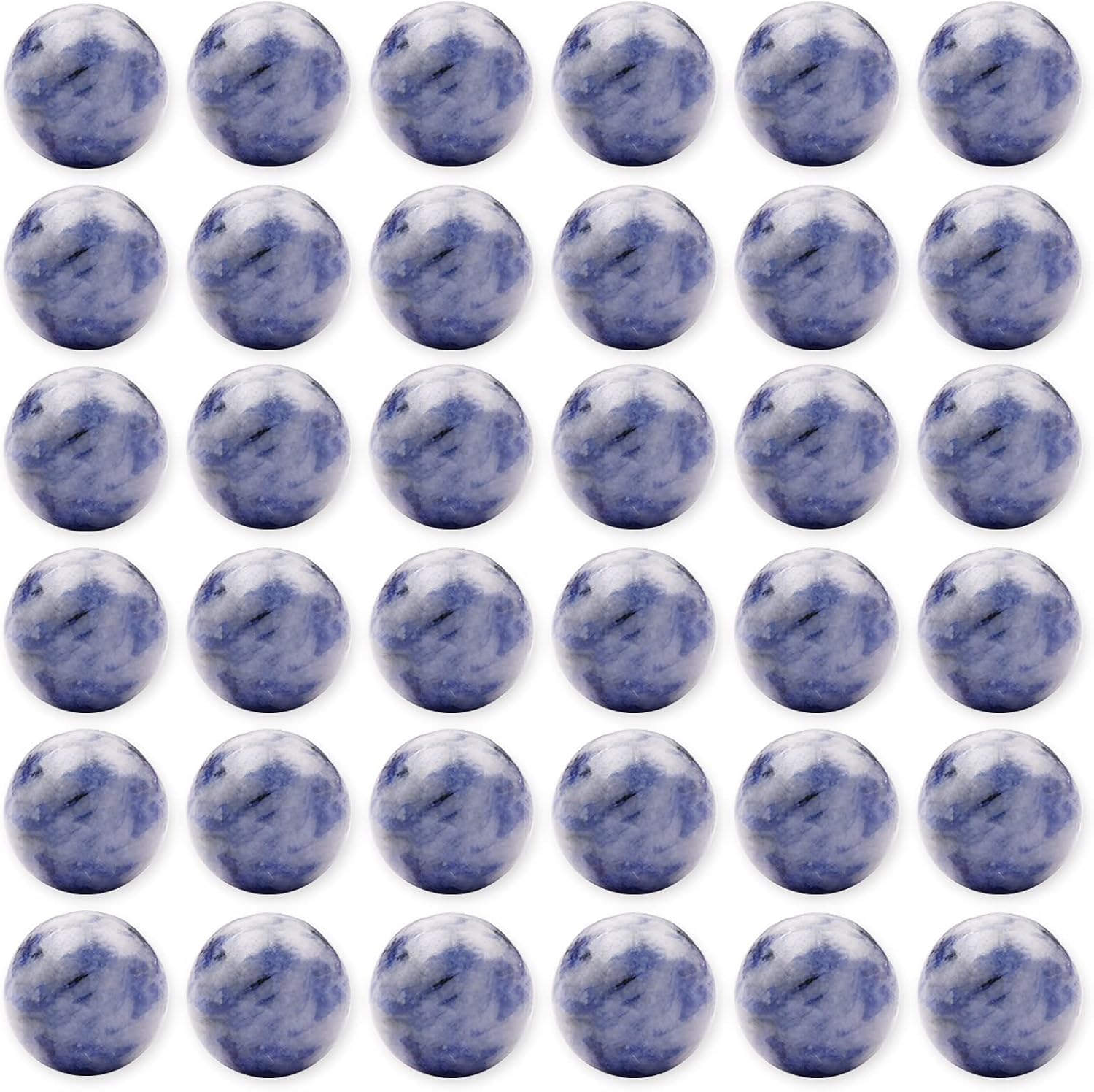 Gacuyi Natural Stone Beads 100pcs 8mm Round Genuine Real Stone Beading Loose Gemstone DIY Smooth Beads for Bracelet Necklace Earrings Jewelry Making