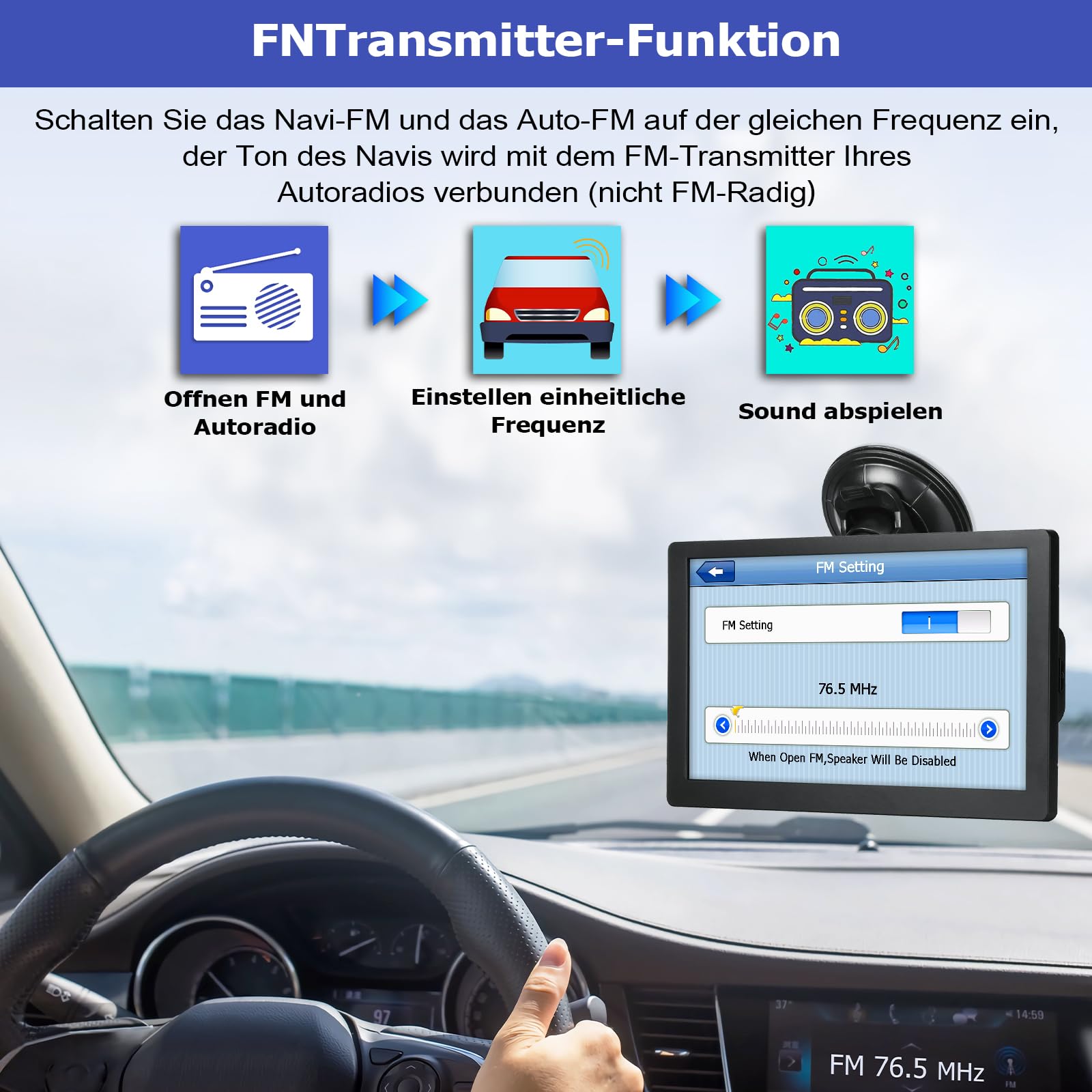 A9 GPS Navigationsgerät fùr Auto 2025,GPS Navigation Navi Auto LKW 9 Zoll Testsieger mit Europa UK 44 Karte Kostenloses Upgrade Sprachführung Blitzerwarnung POl Fahrspurassistent