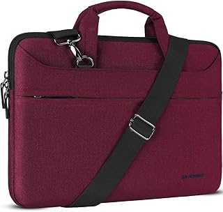 DOMISO 17.3 Pollici Borsa a Tracolla per Laptop Impermeabile Cartella Borsa Porta PC con Manico per 17.3