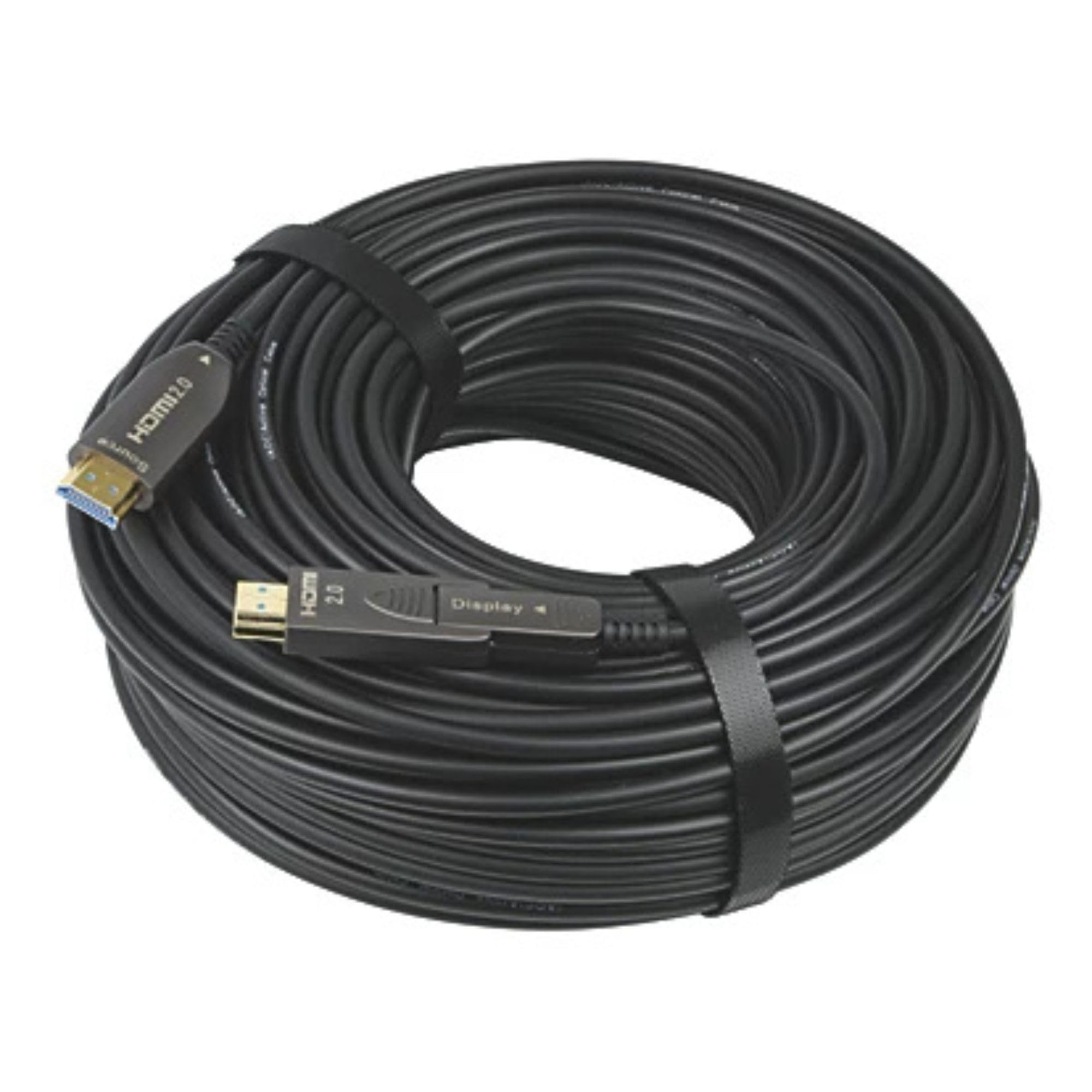 Labgear Kabel światłowodowy HDMI 50 m, aktywny optyczny przewód 4K HDMI 2.0 z Ethernetem, wysoka prędkość 18 Gb/s, HDR, ARC, obsługa CEC, lekki, smukły kabel HDMI do instalacji na duże odległości