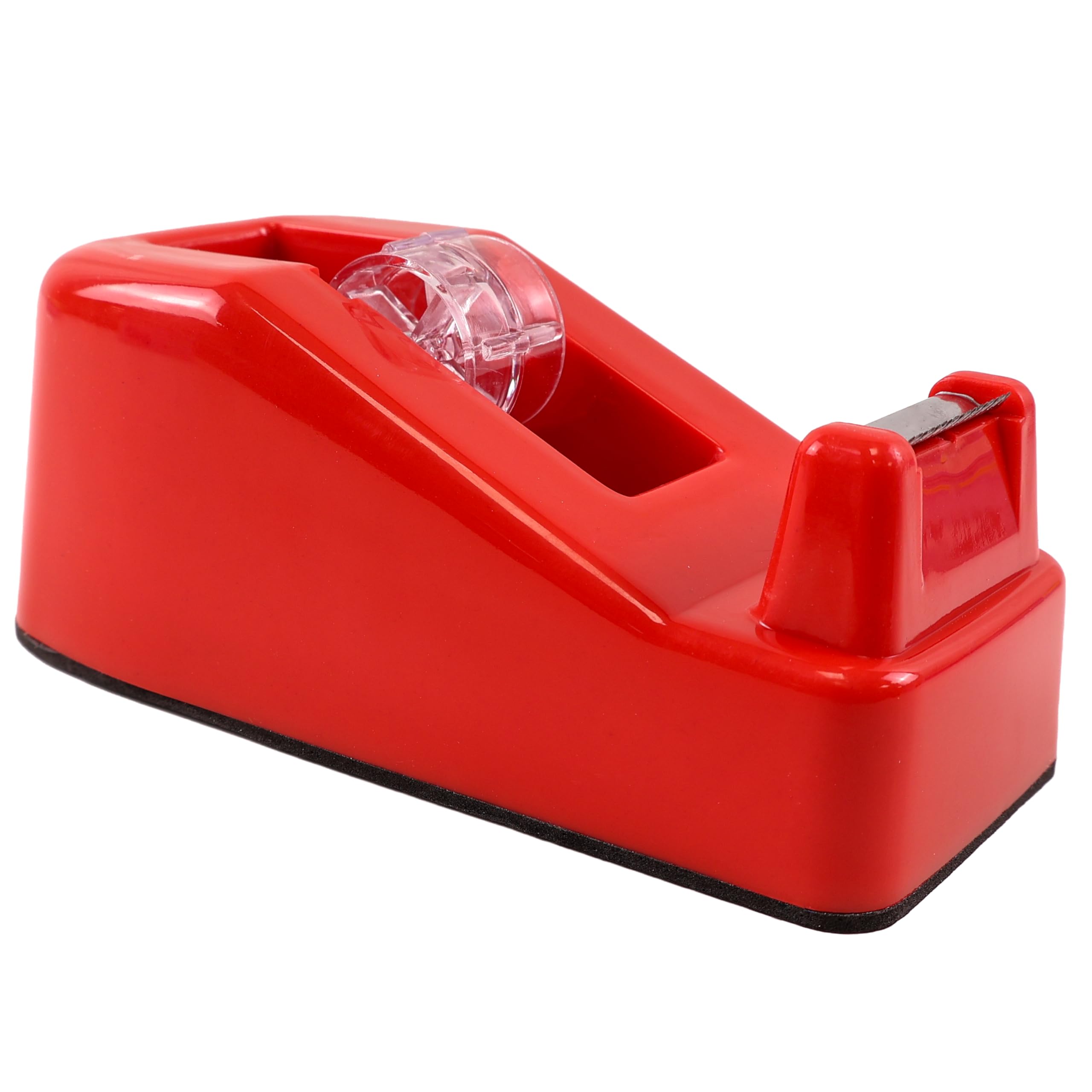 Raylu Paper® - Tape Dispenser for Desk and Office, Celo Dispenser with Weight and Non-Slip Base, Celo Holder for 33 m Rolls (Red)