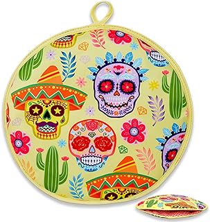 Tortilla Warmer Pouch 12 Inch Insulated & Microwaveable Fabric Tortilla Keeper Holder Keeps Warm for Corn Flour Taco Pizza Bread up to One Hour,Yellow - Buy now