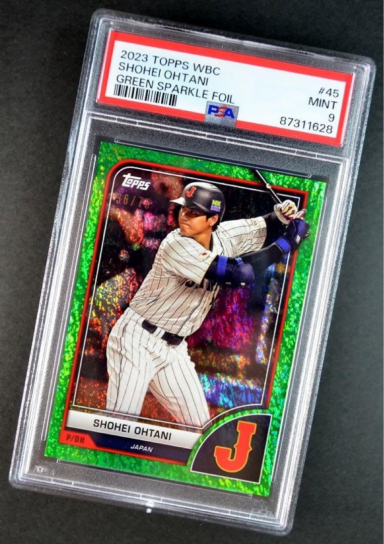 Amazon.co.jp: 限定75枚 大谷翔平 23 Toppsカード WBC Green Sparkle