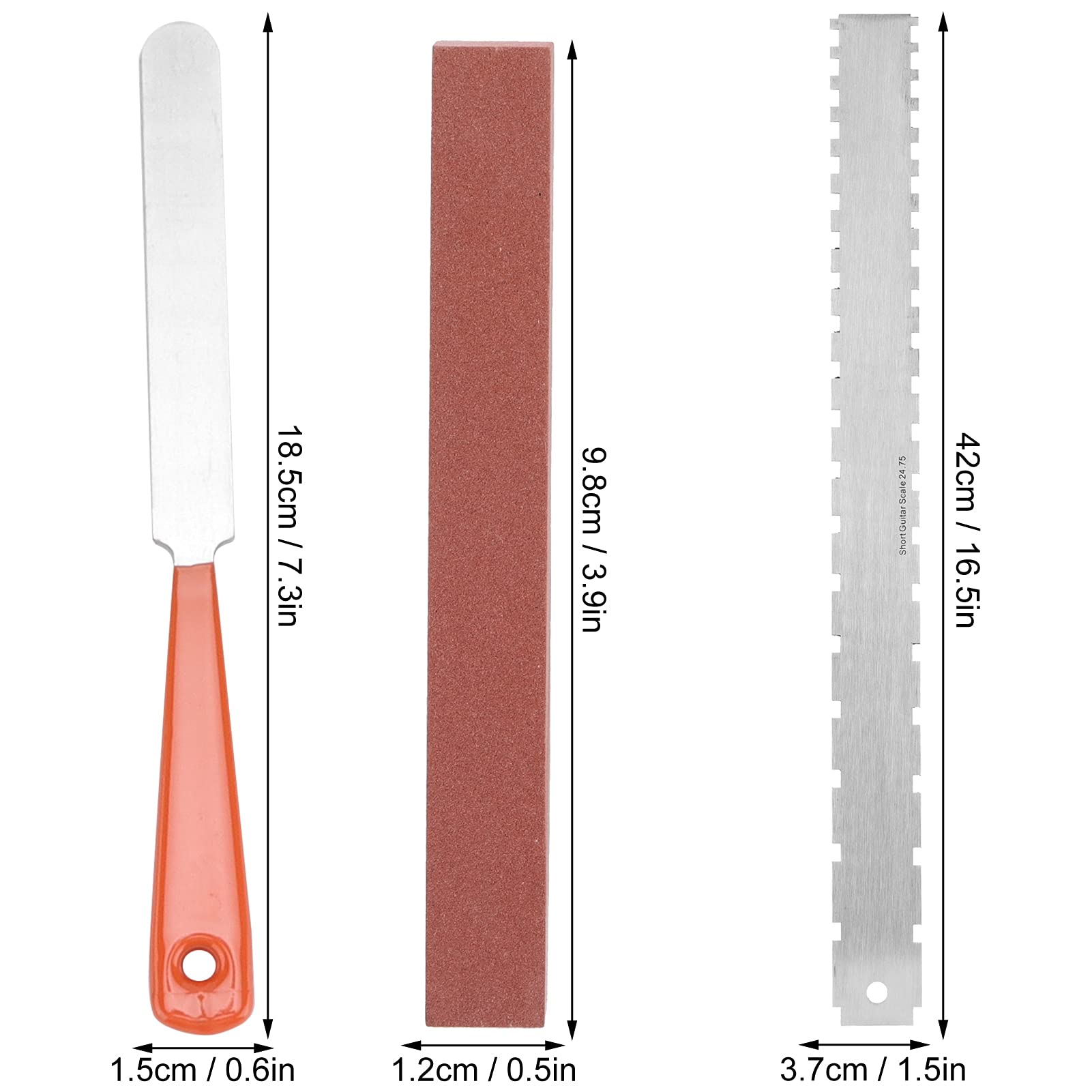 Lima Per Tasti Chitarra E Basso - Asta Esagonale In Acciaio Inox Per Pulizia E Manutenzione Strumenti - Foto 9