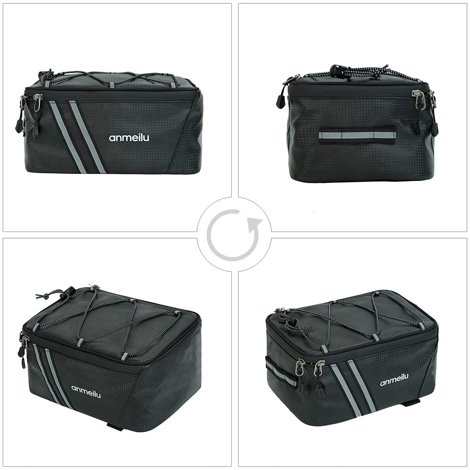 Bolsa for Bicicleta, Bolsa for el Estante Trasero, for de montaña, Camel, Equipo Impermeable for Ciclismo