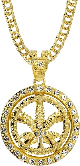 Amazon | Rockyu ジュエリー メンズネックレス シルバー ゴールド 18金