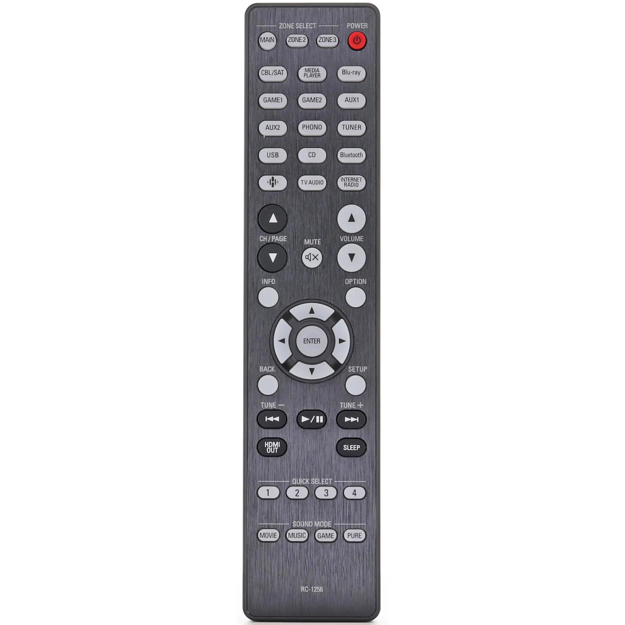 Amazon.com: INTECHING RC-1257 AV Receiver Remote Control