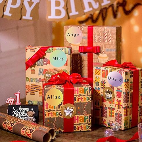 Miniatura 4 de Etiquetas adhesivas térmicas, etiquetas térmicas directas circulares autoadhesivas de 2 pulgadas, etiquetas adhesivas multiusos para diseño de