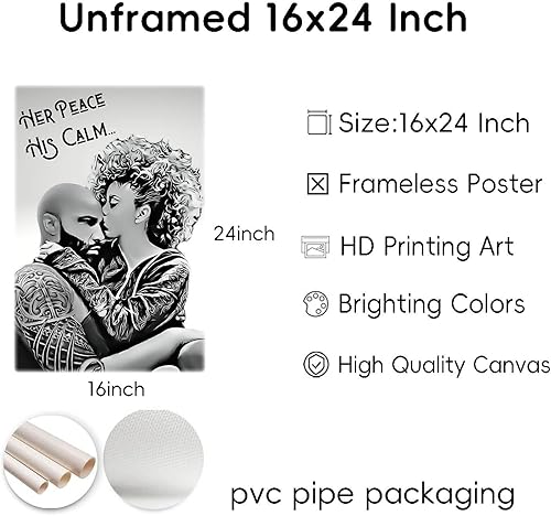 Vista 2 de SunRain Arts Arte afroamericano negro, arte gris moderno, decoración de pared afroamericana, arte de pared inspirador de hombre negro, arte de pared