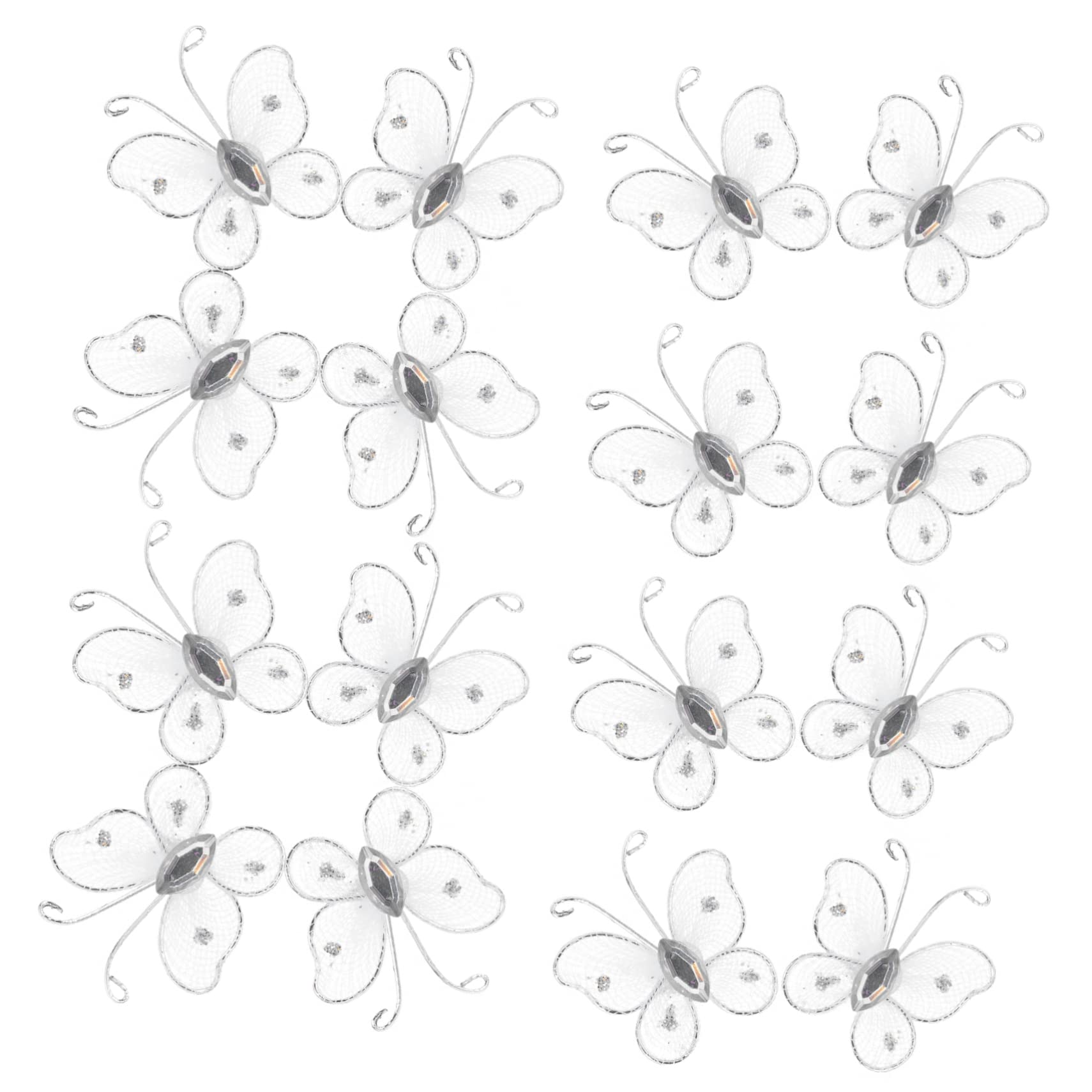 Amosfun 200stücke Organza Schmetterlinge Dekoration Für Hochzeiten Und Partys Netzschmetterlinge Für Kreative Bastelprojekte Und Wohnraumgestaltung