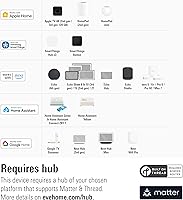Vista 3 de Eve Puerta y Ventana (Matter) Paquete de 3 – Sensor de Contacto Inteligente para Puertas y Ventanas, Estado Abierto/Cerrado, Control Automático