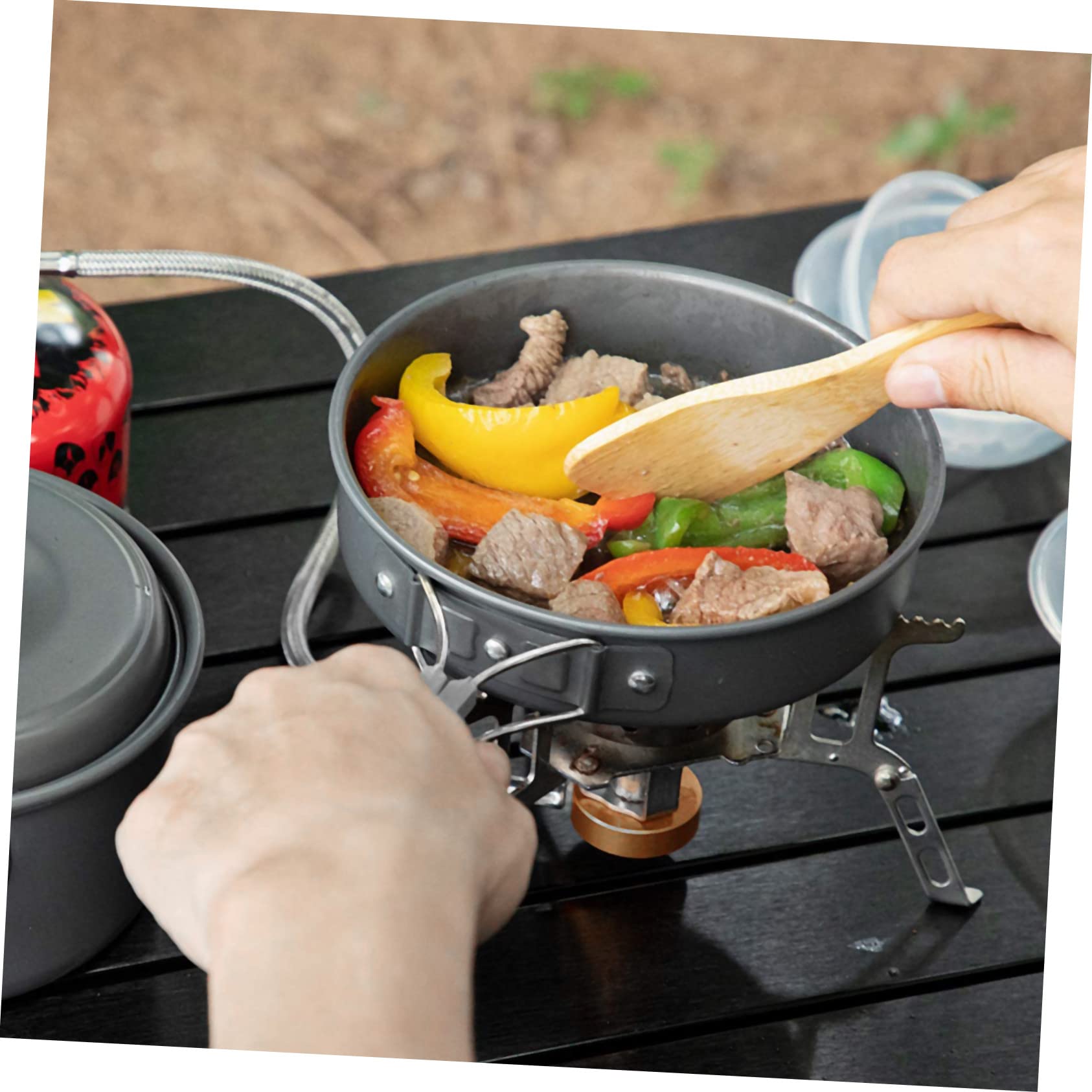 ibasenice 1 Set Utensili Picnic per Outdoor per Escursioni e Attività