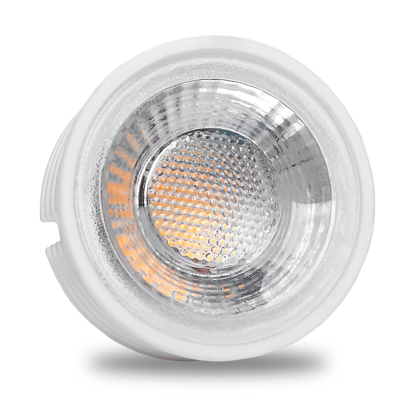 10x LED Modul als GU10 Ersatz – 5W 38° Dimmbar aus Keramik super flach 230V – Leuchtmittel für Einbaustrahler Lampe Birne Leuchte Strahler (Warmweiß 3000K)