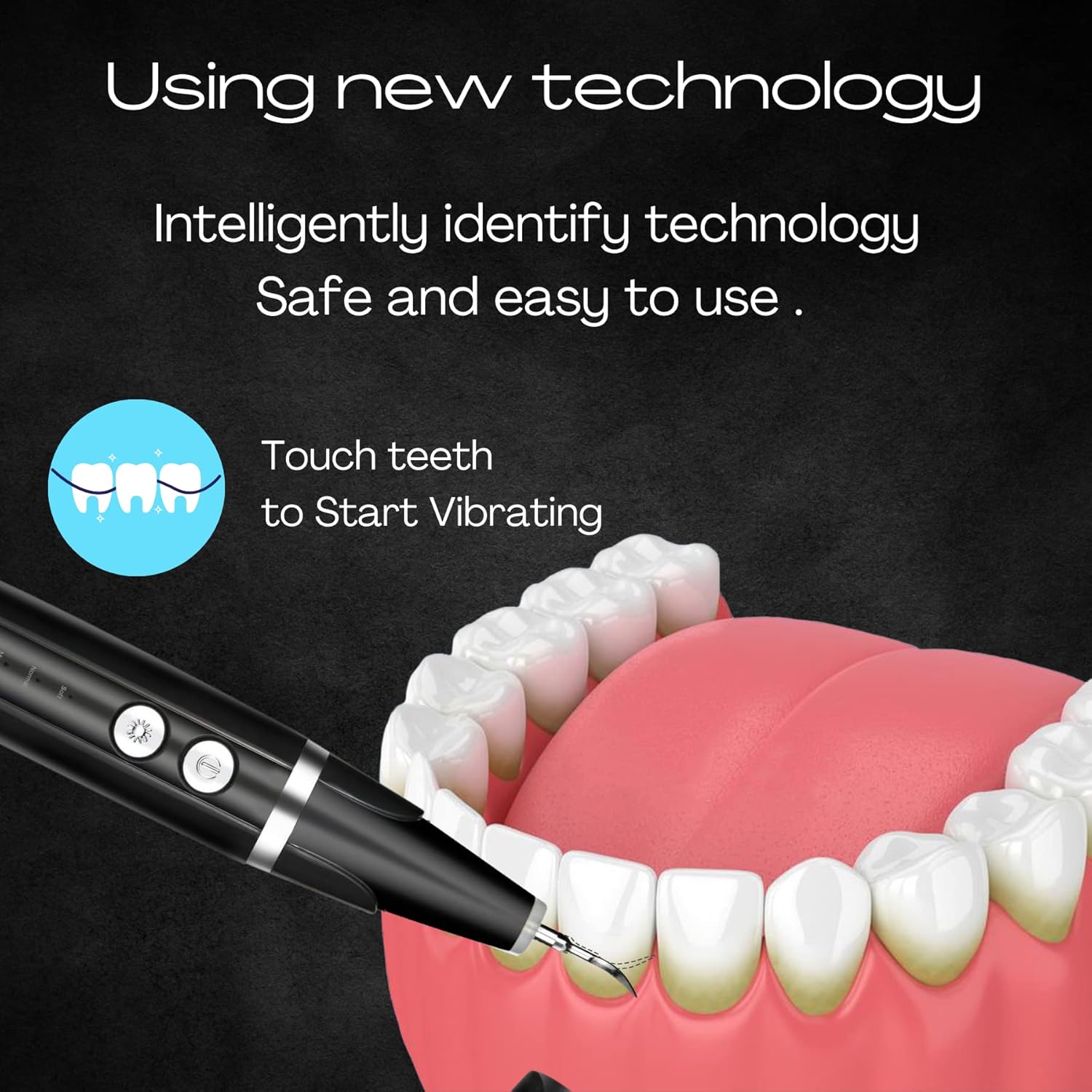 Electric Teeth Cleaning Kit by FORAA with 5 Moods , Potable,Stains