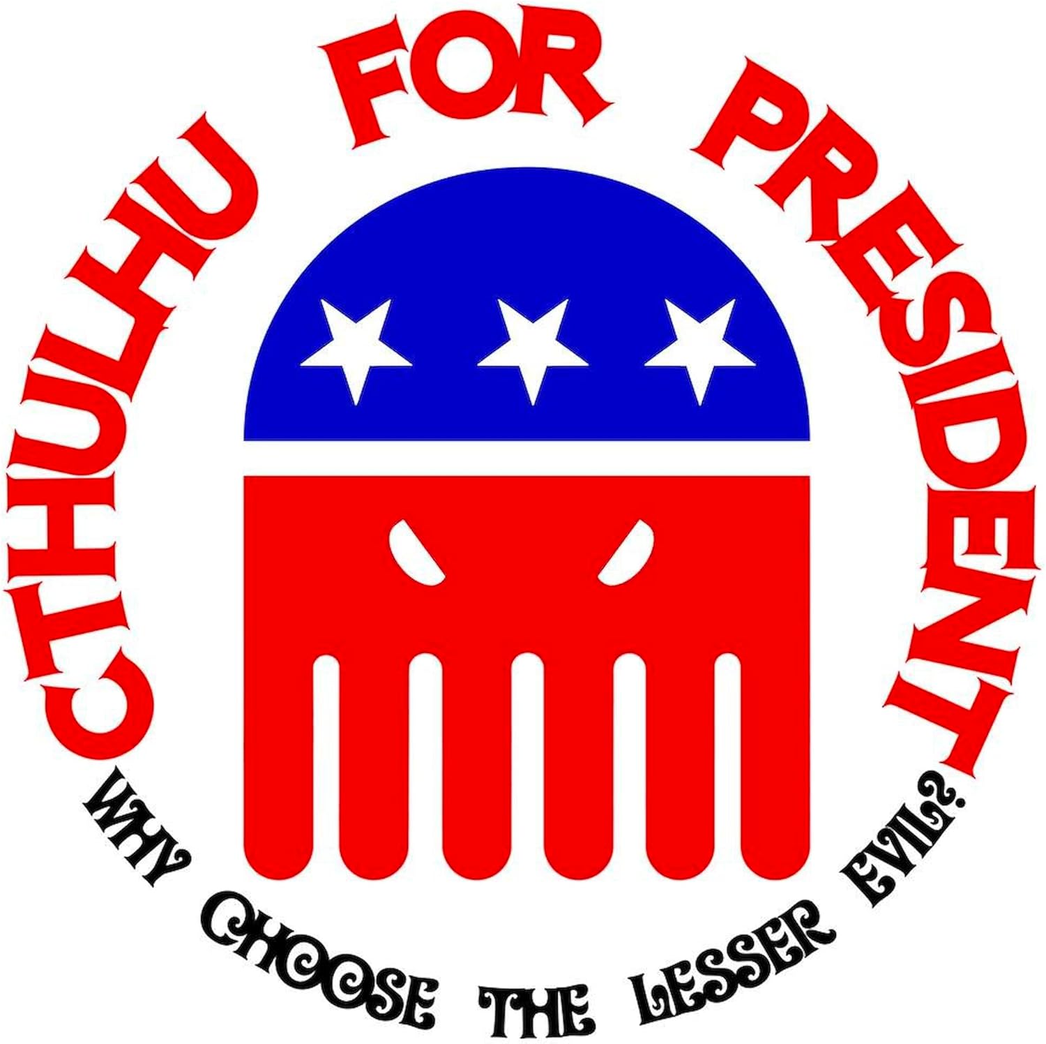 CafePress Cthulhu Prez3 Double Sided Yard Sign 24" w x 18" h Corrugated Double-Sided Yard Sign