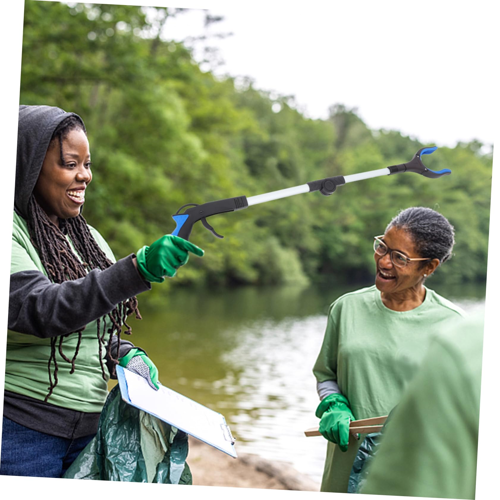 BELLIFFY Trash Pickup Tool Foldable Grabber Reacher for Easy Outdoor Clean-up Sturdy Portable