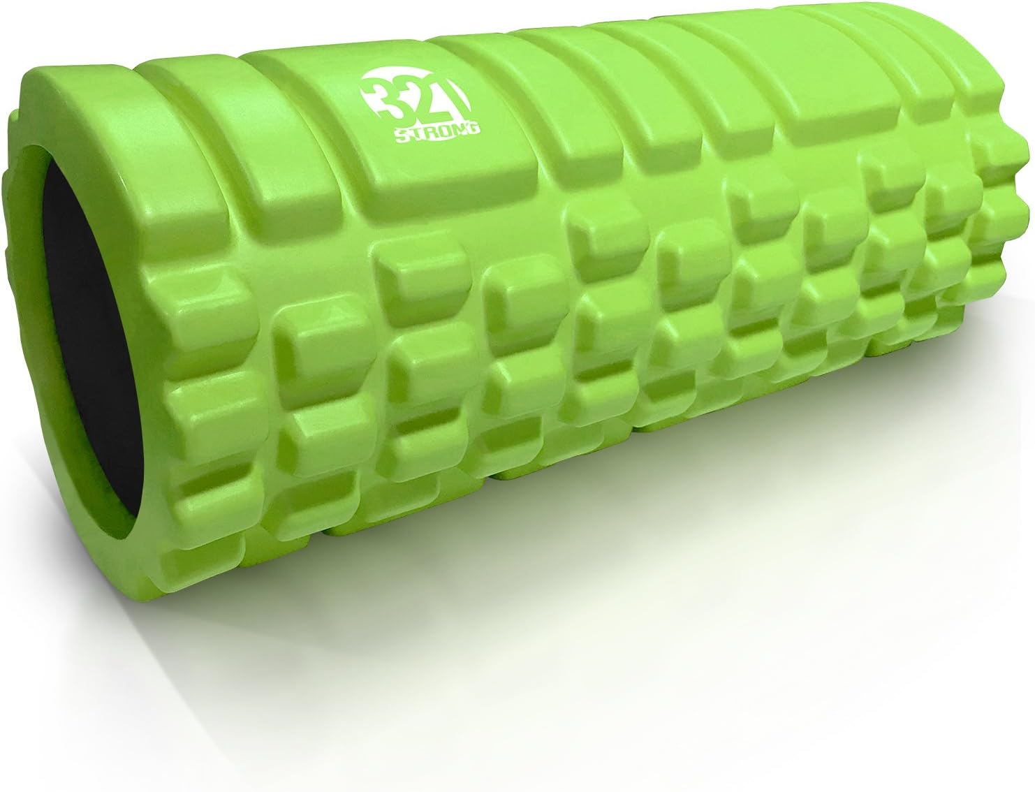 (Fluorescent Lime) - 321 STRONG Foam Roller - Medium Density Deep Tissue Massager for Muscle Massage and Myofascial Trigger Point Release, with 4K eBook