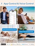meross Smart Thermostat for Home, WiFi Thermostat Works with Matter, Alexa, Apple Home, Google Assistant, App & Voice Control, 7x24h Scheduling, Energy Saving, C-Wire Required