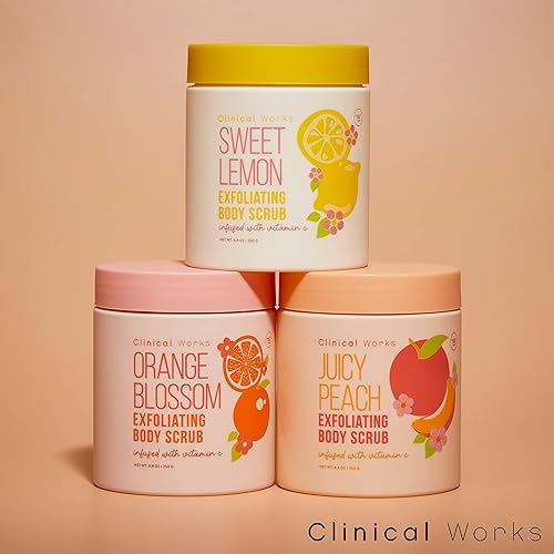Miniatura 4 de Clinical Works Exfoliante corporal  Limpiador corporal de 23.63 onzas con infusión de vitamina C  Gel de baño diario para piel nutrida y ultra suave