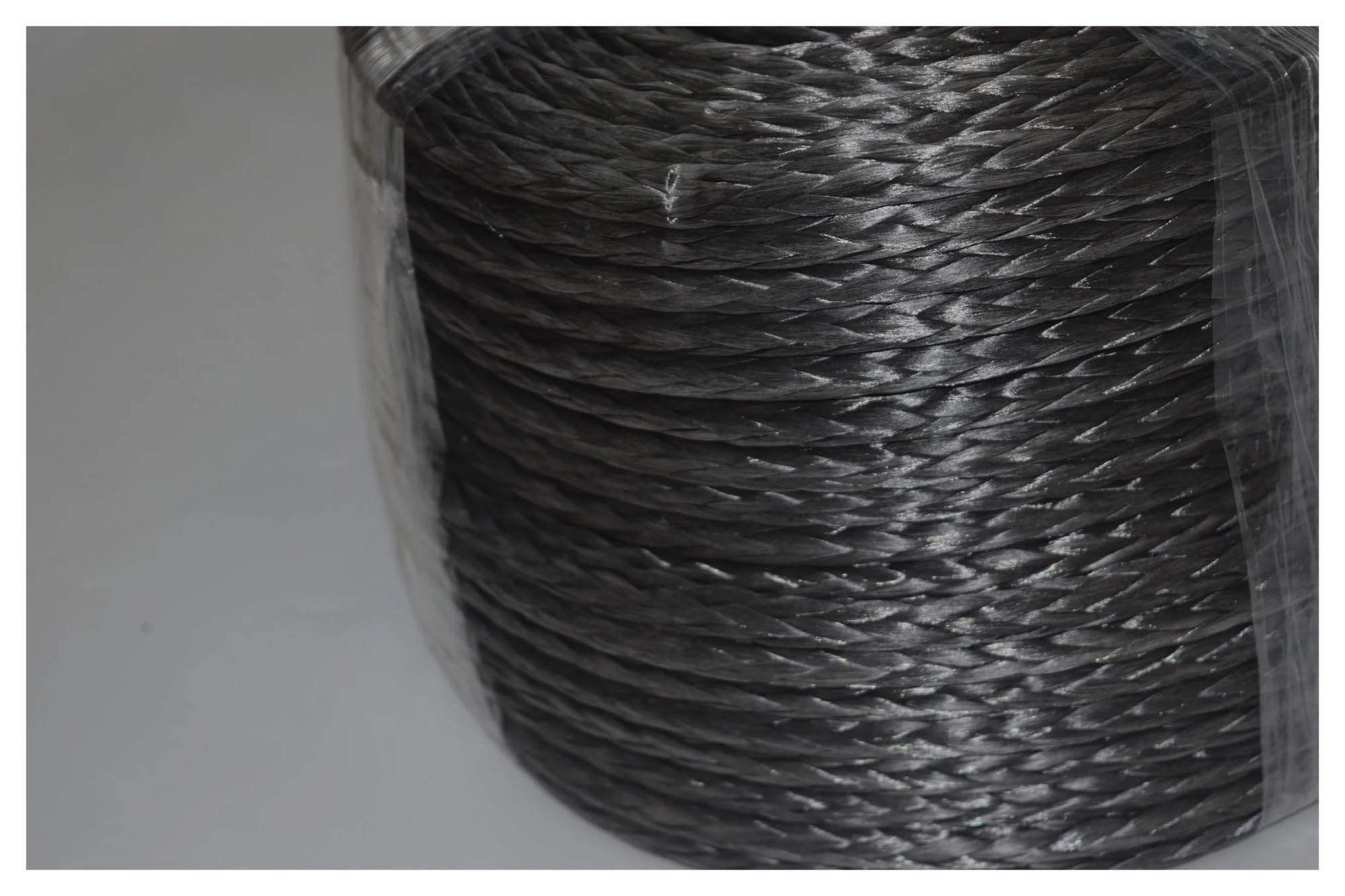 1pc 6mm*100m Grey Strength Braided Cord UHMWPE Throw Line With Abrasion Flame Resistant Tactical Paracord