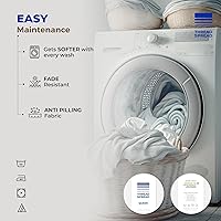 Vista 5 de Thread Spread Sábana bajera ajustable 100% algodón tamaño Queen – Sábana bajera de algodón de 600 hilos tamaño Queen, lujosamente suave, duradera