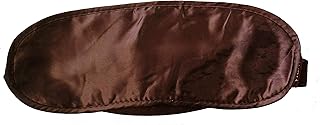 منامة قناع وغطاء للعين قطن لون بني للنوم والسفر والرحلات للجنسين مقاس كبير جدا