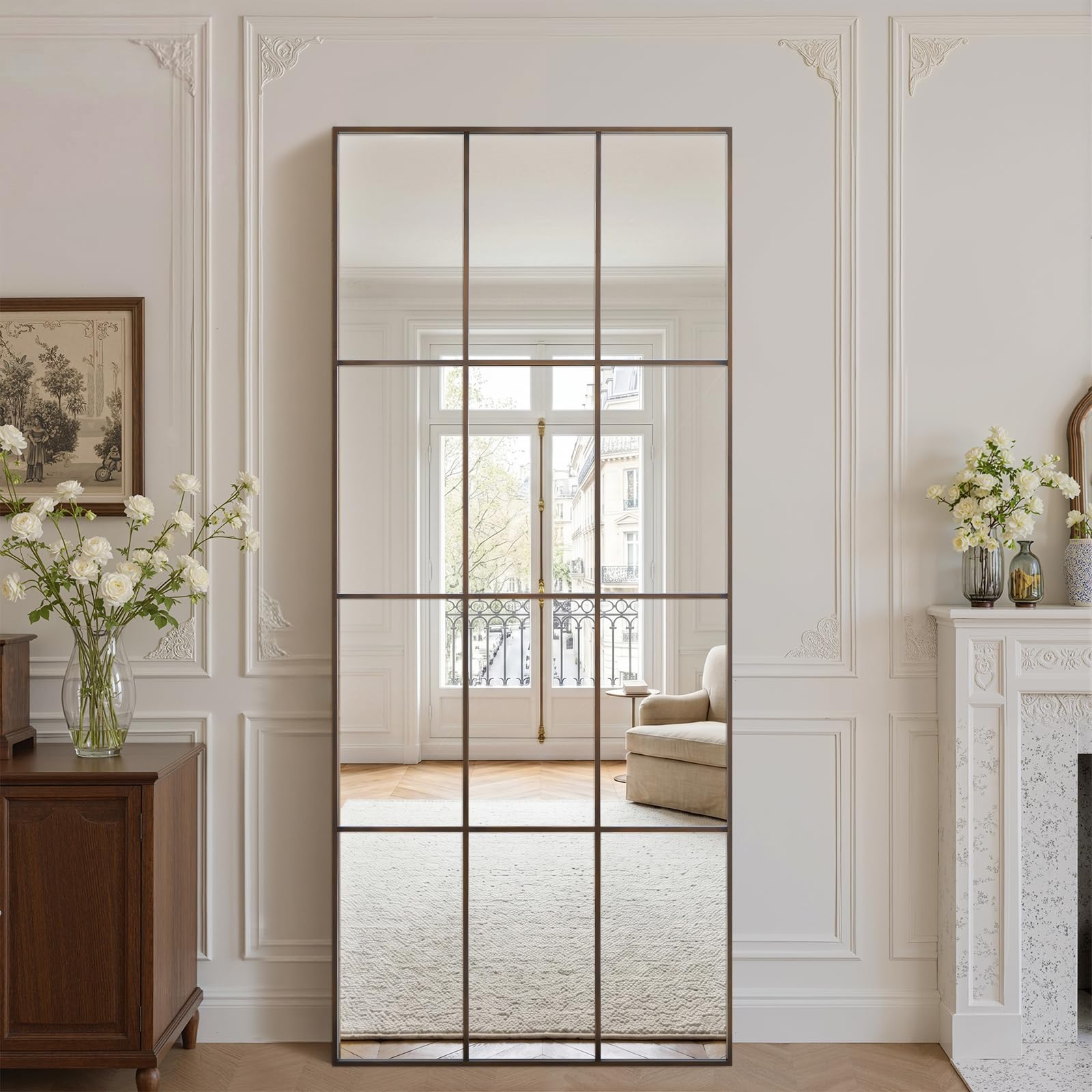 Amazon.com: Anpark Windowpane Mirror Full Length 71