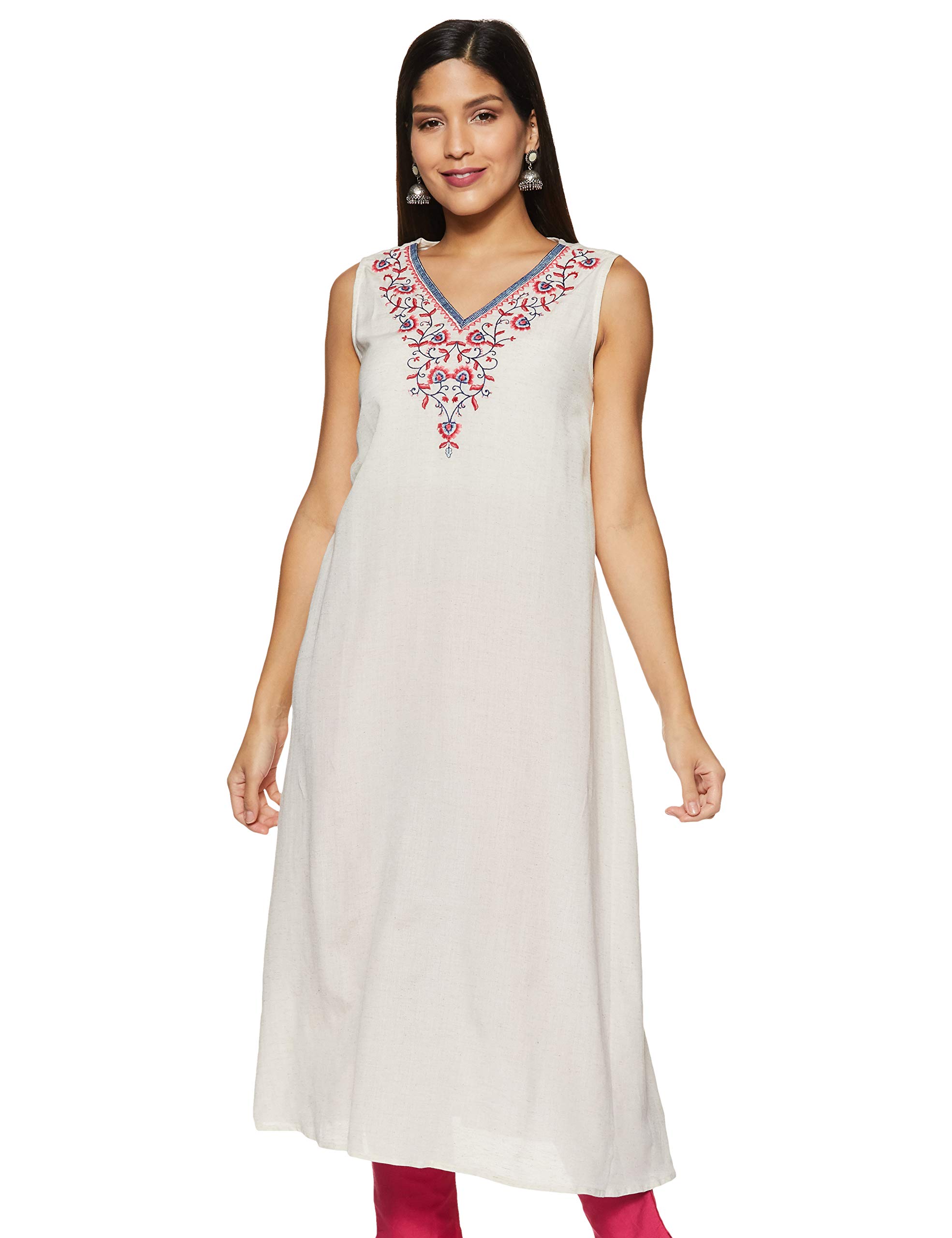 global desiWomen's Rayon Regular Kurta