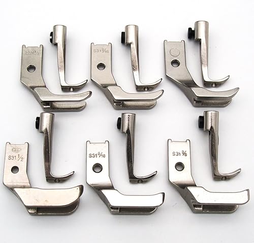 Miniatura 8 de CKPSMS marca-6SET piping walking feet Compatible con/Reemplazo para CONSEW Marca 206RB 225 226R JUKI marca LU-562/563/1508 Máquina industrial de pie