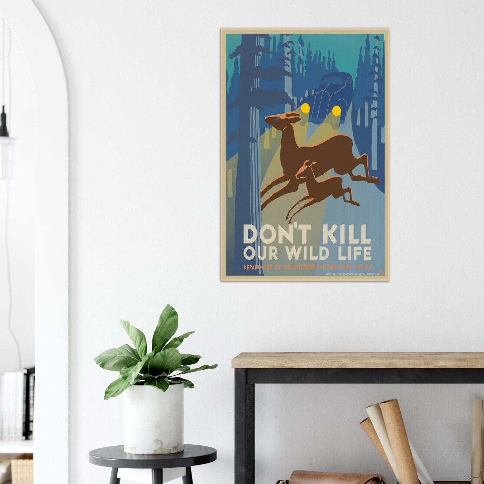 Amazon.com: Don't Kill Our Wild Life - National Park Poster - US