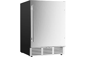 EUHOMY 24 Inch Beverage Refrigerator: Store Up to 180 Cans of Your Favorite Beverages