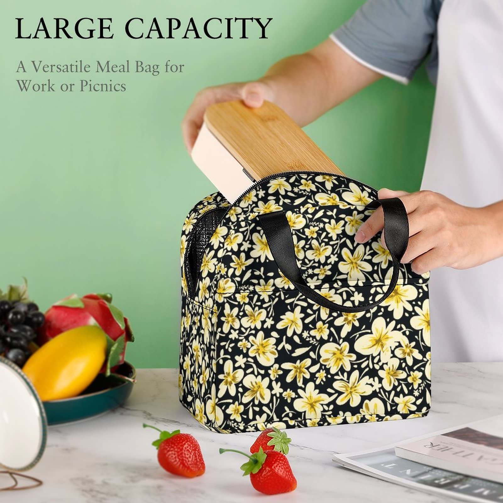 Sac à Déjeuner, Sac Fourre-tout Isotherme Réutilisable, étanche Et