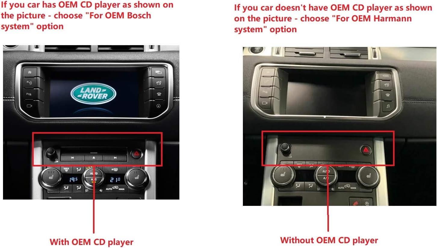 Android 10.25" Radio Screen Monitor Head Unit Stereo with CarPlay Compatible with 2011 2012 2013 2014 2015 2016 2017 2018 Land Rover Range Rover Evoque L538 L 538 (for OEM Bosch System)